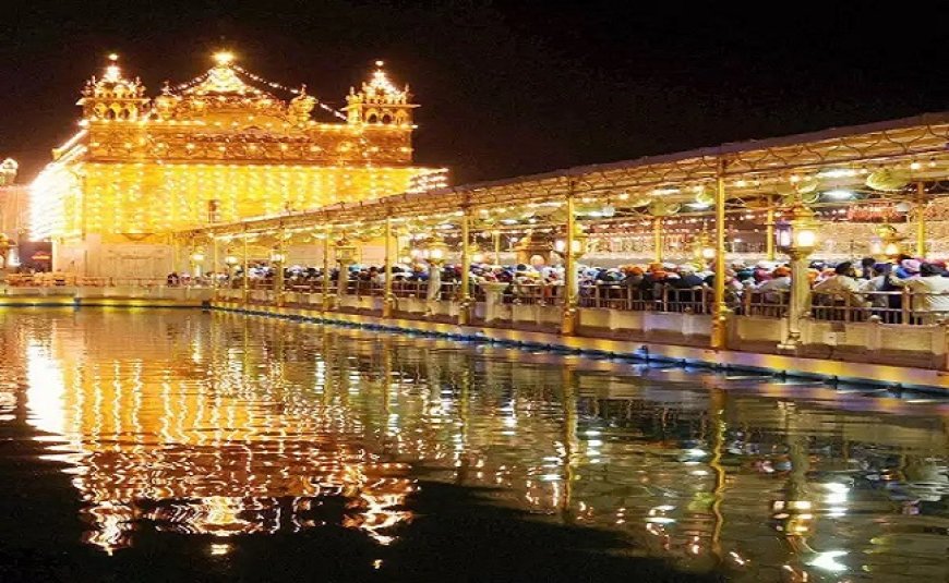 प्रकाश पर्व के लिए सजे शहर के गुरुद्वारे