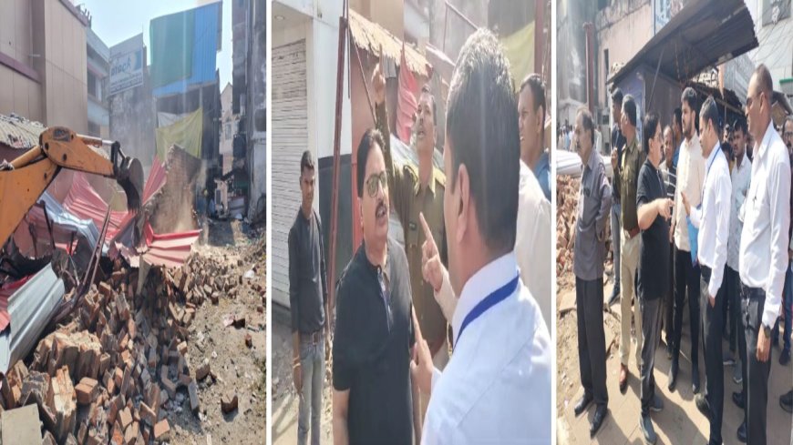 कैंट बोर्ड ने जदयू प्रदेशाध्यक्ष का अवैध कब्जा ढ़हाया
