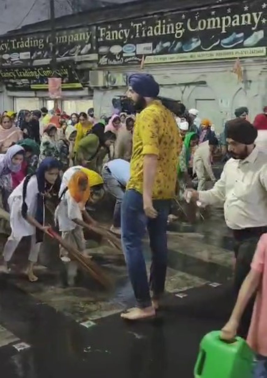छोटी उम्र से ही सीख रहे सेवादारी का पाठ