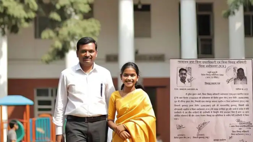 अपनी से आधी उम्र के शिक्षक से 11वीं की छात्रा ने रचाई शादी, परिवार वालों ने किया विरोध 